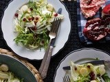 Frisèe, Fennel & Hearts of Palm Salad with Pomegranate