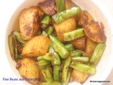 Fine Beans and Potato Fry