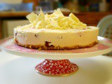 White Chocolate Raspberry Cheesecake - No Bake, No Gelatin. The only cheesecake you'll ever need