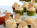 Banana Chocolate Chip Cinnamon Cupcakes with Caramel Frosting