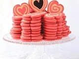 Chocolate and Pink Heart Pinwheel Cookies