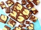 Cream Cheese Brownies with Heart Swirls