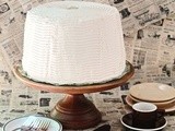 Double Espresso Coffee Chiffon Cake with Fat-Free Frosting