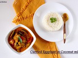 Kathirikai Paal Curry/ Curried Eggplant in Coconut milk