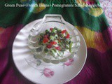 Recipe for Pomegranate French Beans Green Peas Salad
