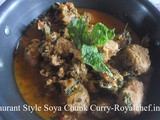 Restaurant Style Soya Chunk Curry Recipe in Marathi