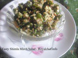 Tasty Shimla Mirch Salad Recipe in Marathi