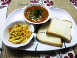 Typical Maharashtrian Spicy Misal Pav Recipe in Marathi