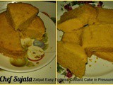 Zatpat Easy Eggless Custard Cake in Pressure Cooker Recipe In Marathi