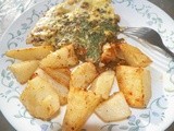Algerian Omelet with roasted pepper and baked potato (meal under 3$/p)