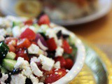 Greek Salad with Herby Roast Chicken