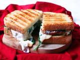 Spinach, Pear and Gorgonzola Toasted Sandwich