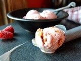 Raspberry Salted Pine Nut Brittle Ice Cream