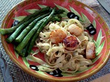 The only things that start on time are those that you’re late for. – Murphy’s Law and Pan Seared Scallops with Fettuccine with Lemon Sauce For Two