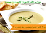 {Mother's Day} Cream of Asparagus Soup with Soymilk