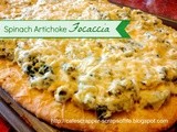 {Super Bowl Recipes} Spinach Artichoke Focaccia with Fleischmann's yeast