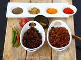 Erachi Unakkiyathu / Sundried Beef with spices & Unakka Erachi Chammanthi  Podichathu (Thoran)/ Dry Beef Chutney Powder