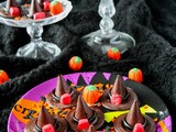 Chocolate Honeycomb Halloween Witches’ Hats