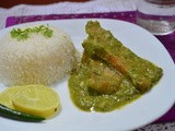 Hari bhari machi/Rui fish in coriander gravy-Know Your Kolkata Food Blogger-Kamalika Chakrabarty