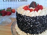 Chocolate Strawberry fresh cream cake