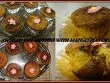Eggless Mango Jam Swirled muffins- Baking Eggless Challenge