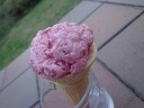 Cherry Ice Cream (eggless, low fat and no cooking)