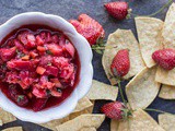 Strawberry Rhubarb Salsa (Gluten-Free & Vegan)