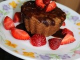 Eggless Whole Wheat Strawberry Cupcake / Strawberry Cupcake