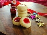 Jam thumbprint Cookies / Jam-filled shortbread cookies