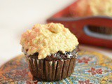 Chocolate Pumpkin Cupcakes with Peanut Butter Frosting