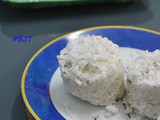 Puttu (Kerala Steamed Hot Cake) using leftover cooked rice