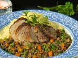 A French Country Farmhouse Dinner - Herbes de Provence Pork Tenderloin w/ Braised French Lentils
