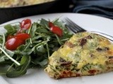A Guest Blogger with a Delicious Arugula Applewood Bacon Frittata