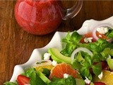 Citrus, Strawberry & Avocado Salad w/ Strawberry Poppyseed Dressing