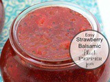 Easy Strawberry Balsamic Black Pepper Jam
