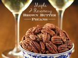 Maple and Rosemary Brown Butter Pecans