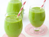 Peach and Fresh Pineapple Green Smoothie