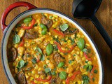 Roasted Corn and Chicken Coconut Curry