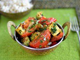 Indian-style vegetable and paneer stir fry