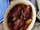 Turkish Paprika Lamb Shanks with Quinces & a Saffron Kumera Mash