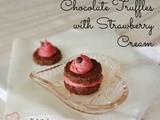 Chocolate Truffles with Strawberry Cream