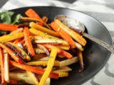 Garlic Roasted Rainbow Carrots (Paleo & Vegan)