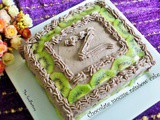 Chocolate mousse rainbow cake /joan cake