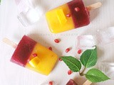 Mango and pomogrenate popsicle| Popsicle with an Indian twist
