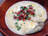 Chunky Corn Chowder with Crispy Pancetta