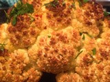 Whole Roasted Cauliflower with a lemon thyme dressing
