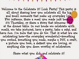 Celebrate It! Blog Party #13