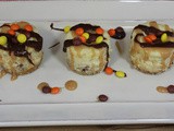 Chocolate Peanut Butter Mini Cheesecakes
