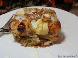 Cranberry Apple Croissant Bread Pudding / #SundaySupper