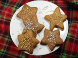 Gingerbread Cookie Stars / #ChristmasCookies